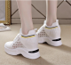 Breathable Slimming Height Increasing Insole Women's Shoes Casual Sneaker Women