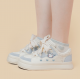 Cute Girls' Sneakers Lace-up Low-top White Shoes