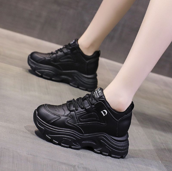 Women's Shoes Autumn Hidden Heel White Shoes Female Sneaker